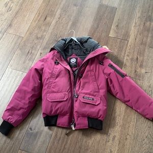 Magenta Canada Goose Bomber Jacket